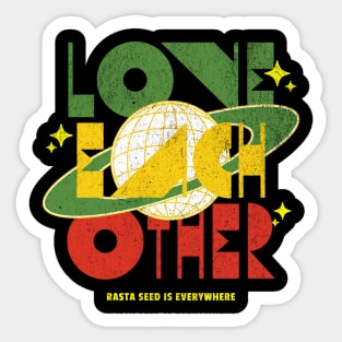 Love Each Other Rasta Sticker